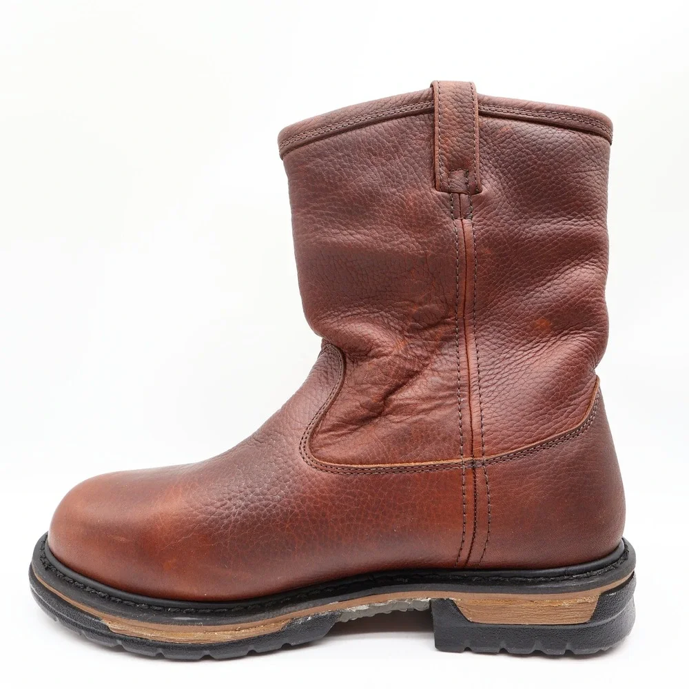 Rocky IronClad 5685 Pull-On Boots Mens 13M Brown Leather Waterproof New